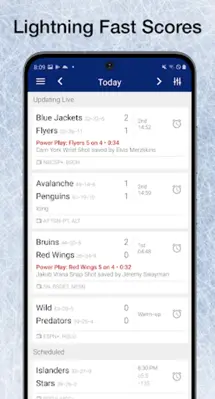 Scores App NHL Hockey Scores android App screenshot 7